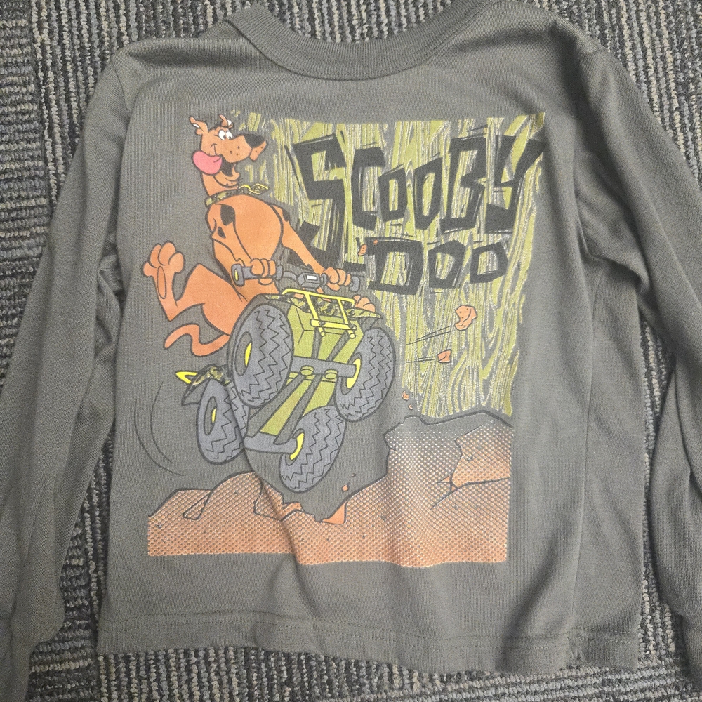 Scooby-Doo Kids Adventure Long Sleeve Tee - Charcoal